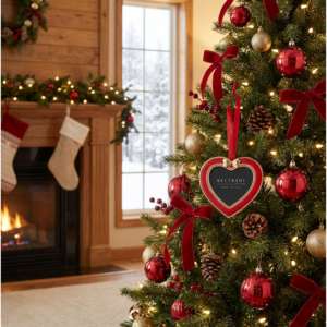 Marco de Fotos Beltrami Corazón 2x2 Rojo Chapado en Oro Decoración de Boda - Product Image 2