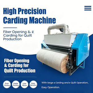 Machine de peignage et de désagglomération de textiles usagés <span class=keywords><strong>à</strong></span> fonctionnement stable, équipement de traitement des fibres de polyester pour ligne de remplissage de coussins - Product Image 2
