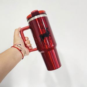 Lot de 20 gobelets isothermes en acier inoxydable de 40 oz avec logo personnalisé, aspect métallique, pour Noël, les fêtes, les cadeaux pour les familles, les amoureux, les amis - Product Image 2
