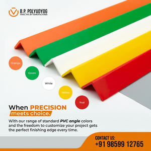Profilé d'angle en PVC en forme de L, fabrication indienne, taille personnalisée pour la construction, les meubles et les applications intérieures - Product Image 2