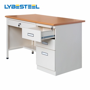 Modern bureau voor kantoor of thuiskantoor met lade, personeelstafel, computerbureau, sta-bureau - Product Image 5