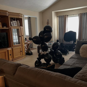 Grande sculpture intérieure moderne personnalisée pop art ballon grandeur nature en fibre <span class=keywords><strong>de</strong></span> verre sculpture <span class=keywords><strong>de</strong></span> <span class=keywords><strong>chien</strong></span> sculpture <span class=keywords><strong>de</strong></span> sol en résine décoration <span class=keywords><strong>de</strong></span> la maison - Product Image 6