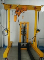 Grue portique simple à moteur et transmission par engrenages de 5 et 10 tonnes, portable, petite, marque Mingdao
