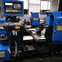 Machine à filer CNC automatique simple et économique X-550, précision de positionnement de 0,04 mm, 3 stations d'outils, traitement des métaux Keyuan 808