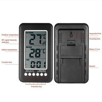 Vente d'usine : Horloge murale numérique LCD sans fil pour intérieur/extérieur, station météo, thermomètre, hygromètre