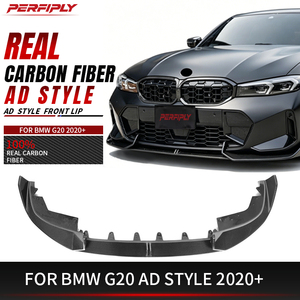 Kit carrosserie Perfiply en fibre de carbone sèche style AD, lèvre de pare-chocs avant pour BMW G20 330i M340i G21 Touring 2019-2022, kit de conversion pré-LCI - Product Image 1