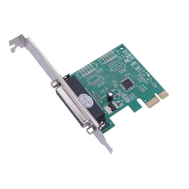 PCIE parallel port card - PCI-E to DB25 port card - Computer 25-pin printer interface - PCI-E expansion card
