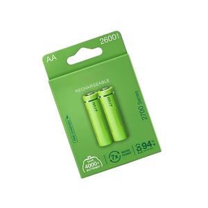 batería de 2 pilas recargables AA de 27 mAh pre-cargadas de fábrica - Product Image 1
