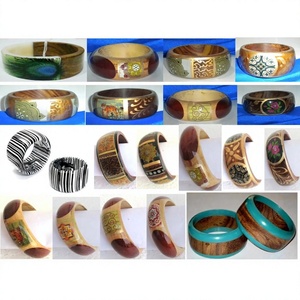 Bracelet jonc en résine de qualité supérieure, écologique, taille personnalisée, pour femme, avec boule de diamant, idéal pour les mariages et événements religieux - Product Image 1
