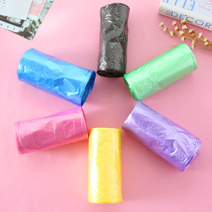 Disposable Colored Garbage Bags M Size 5 Roll Pack For Home Office Kitchen Bathroom Split Type - Product Image 1