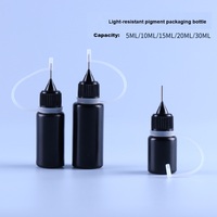 Vente en gros 5ml Flacon de peinture anti-lumière 10ml Flacons de liquide pour mélange de couleurs Récipients d'emballage vides en plastique pour tatouage d'ongles