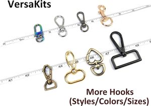 Pcs Heart Keychain Clasps Heavy Duty Swivel Lobster Push Gate <b>Snap</b> Hooks Charms Trigger <b>Clips</b> - Product Image 6