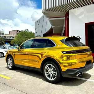 Film de protection de peinture noir sensible à la lumière, effet de changement de couleur, PPF américain original, noir mat chromé, installation à sec PPF - Product Image 1