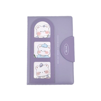 Journal en cuir PU à couverture rigide à motif animal pour usage quotidien, carnet créatif avec aimant, carnet mignon pour les cadeaux de promotion de voyage