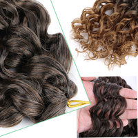 Estensioni per Capelli Ricci Gogo Curl Dreadlocks all'Ingrosso dalla Fabbrica, Fibra Resistente alle Alte Temperature, Tinte, per Treccine e Onde Profonde