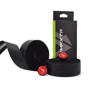 Road handlebar with durable and comfortable cycling race bike handlebars tape non-slip tape winding cork dolin fixing strap