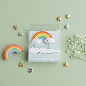 Candeline di Compleanno a Forma di Cane Sorridente con Fiore e Orsacchiotto, Decorazioni per Torte e Accessori per Feste - Product Image 3