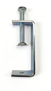 Serre-joint en C robuste <span class=keywords><strong>à</strong></span> tête hexagonale en acier galvanisé pour le travail du bois, la soudure, le travail des métaux et la fixation en construction - Product Image 2