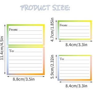 Étiquettes d'expédition de Noël 3,5x4,5 pouces avec adresse de retour, 120 pièces, autocollants postaux adhésifs permanents pour la maison - Product Image 3