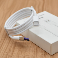 Kabel Data pengisian daya cepat, kabel pengisian daya Super Tipe C USB Tipe C asli, ponsel 5A, kualitas terbaik, 1M, untuk ponsel Huawei Mate 30 20 P30 P20
