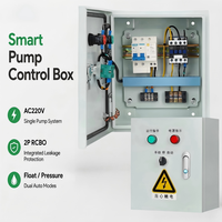 Boîtier de distribution MCB 220V 2.2KW pour panneau de commande de pompe à moteur, avec disjoncteur différentiel (RCBO) et contacteur AC, pour extérieur