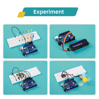 Kit de Inicio Robotlinking Super, Incluye Placa de Pruebas, Pantalla 1602 IIC, Juego de Cables Jumper R3, con Caja de Aprendizaje para Estudiantes y Embalaje para Venta al por Menor