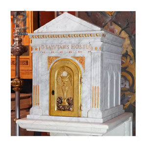 Mesa de Altar de Piedra de Mármol de Lujo con Diseño Personalizado, Tabernáculos de Mármol Blanco para <span class=keywords><strong>Iglesia</strong></span> Católica - Product Image 6