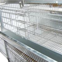 Fourniture d'usine Cages de batterie pour poulets de chair Cages de treillis métallique en fer galvanisé pour application de clôture soudée