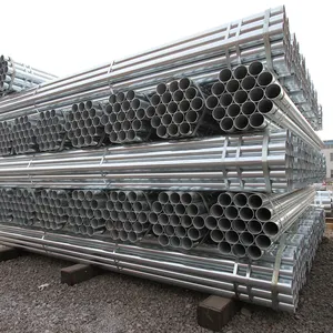 ASTM A53 Tube Hollow Section Round Pipe Galvanized GI Pipes 3'' Zinc Coated Hot Dipped Galvanized Steel Frame ERW Pipe