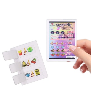 Billets à gratter personnalisés en stock avec impression numérique CMJN, conception gratuite pour jeux de hasard - Product Image 1