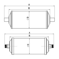 Sécheur de filtre de ligne de liquide à haute pression de réfrigération de CVC de prix usine pour le système de réfrigération