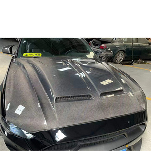 Capot moteur avant en fibre de carbone Super Snake avec deux évents pour Ford <span class=keywords><strong>Mustang</strong></span> 2018-2022 - Product Image 2