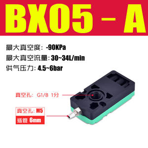 Generador de Vacío Multietapa de Presión Negativa BM20-B, Bomba Neumática BX30-C, Interruptores de Circuito de Vacío Multietapa - Product Image 5