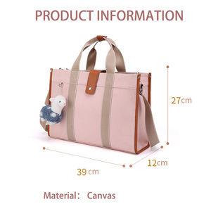 <span class=keywords><strong>Sac</strong></span> <span class=keywords><strong>à</strong></span> <span class=keywords><strong>langer</strong></span> personnalisé en toile <span class=keywords><strong>pour</strong></span> bébé Camping en plein air Grande capacité <span class=keywords><strong>Sac</strong></span> <span class=keywords><strong>à</strong></span> bouteille isolé <span class=keywords><strong>à</strong></span> une épaule <span class=keywords><strong>Sac</strong></span> fourre-tout <span class=keywords><strong>pour</strong></span> mère Femmes Hommes - Product Image 2