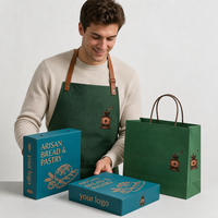 Boîte en papier biodégradable de qualité alimentaire pour hamburger, poulet frit, frites, pizza, pain, emballage combiné pour la restauration rapide