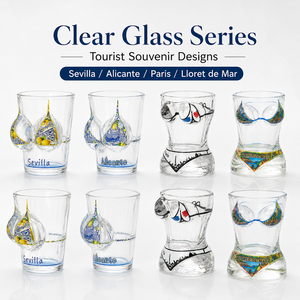 Vente en gros Tasse à boire design urbain Verre à liqueur souvenir personnalisé créatif <span class=keywords><strong>Barcelone</strong></span> Portugal Cadeaux de <span class=keywords><strong>voyage</strong></span> - Product Image 2