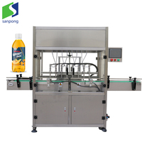 Remplisseur automatique de liquide d'huile Ligne de remplissage de jus de boisson Boissons Sauce soja Vin Vinaigre Machine de remplissage Machine de remplissage d'emballage