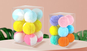 Juguetes Duraderos de Cuerda de Poliéster Natural para Gatos, Pelotas de Goma para Masticar y Limpiar los Dientes, Juguetes Interactivos para Mascotas - Product Image 5