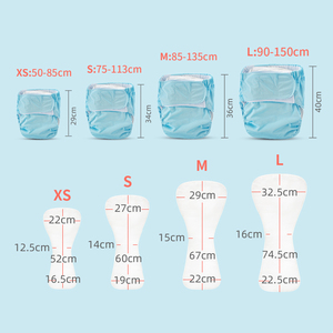Couches en tissu réglables <span class=keywords><strong>pour</strong></span> adultes, lavables, réutilisables, avec crochets et boucles <span class=keywords><strong>pour</strong></span> personnes âgées handicapées, incontinence - Product Image 5