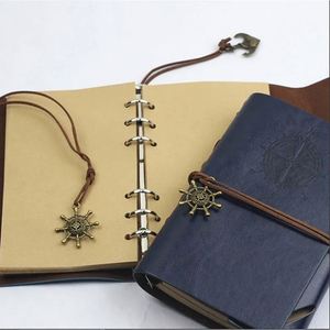 Carnet de notes A6 A7 en cuir style vintage avec spirale, idéal pour les voyages, journal intime ou cadeau pirate - Product Image 4