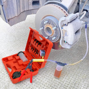 Kit <span class=keywords><strong>de</strong></span> purge <span class=keywords><strong>de</strong></span> <span class=keywords><strong>liquide</strong></span> <span class=keywords><strong>de</strong></span> <span class=keywords><strong>frein</strong></span> automobile avec jauge et adaptateurs pour diagnostic <span class=keywords><strong>de</strong></span> vélos, motos, voitures et camions - Product Image 6