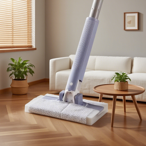 Barredora de nuevo diseño, fregonas desechables para limpieza de suelos, fregona plumero, fregona plana de cabeza seca y húmeda con Clip de fijación de tela - Product Image 4