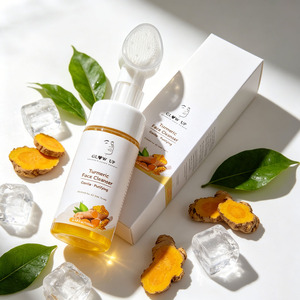 Limpiador Facial Refrescante con Cúrcuma y Ácido Kójico, Tratamiento para el Acné, Limpiador Espumoso Iluminador para Uso Diario, con Logotipo Personalizado - Product Image 3