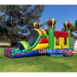 Amusement d'arrière-cour avec la maison de rebond de ballon de toboggan de château sautant gonflable - Product Image 6