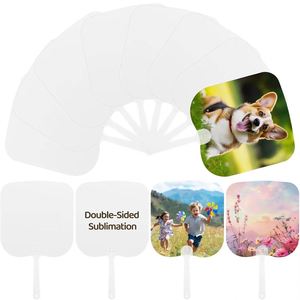 Wholesale Double-Sided Printing Sublimation Advertising <b>Graduation</b> Handheld Plastic Fans - Product Image 1