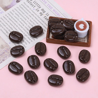 Kit de Bricolage Créatif pour Jouets Miniatures en Forme de Grains de Café, Breloques Cabochons en Résine, Petites Décorations