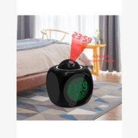 Nouvelle horloge de projection avec affichage au plafond, fonction snooze, horloge de table, horloge numérique multifonctionnelle avec affichage de la température