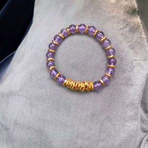 Nouveau Bracelet en Imitation Améthyste Violet Lavande, Bracelet Polyvalent pour Femme, Style Haut de Gamme - Product Image 1