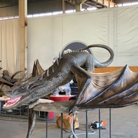 Animatronics Dinosaur Playground Artificial Realist Dinosaur Animatronics Decorations Simulation Flying Dragon Model
