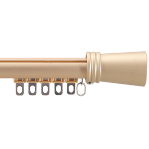 Modern Minimalist Aluminum Curtain Pole 1 Inch Diameter Curtain Rod with Rings <b>Brackets</b> Easy Installation for Home Window Decor - Product Image 2